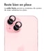 imoshion Lot de 2 protections d'objectif de caméra pour Apple iPhone 15 / 15 Plus - Pink