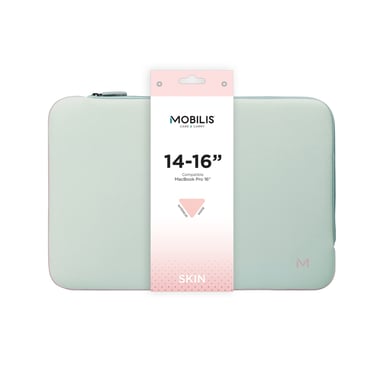 Custodia in neoprene per computer portatile da 14-16'', borsa pochette protettiva per PC/Notebook/Ultrabook fino a 16'', Laptop Sleeve 15.6'', grigio/rosa