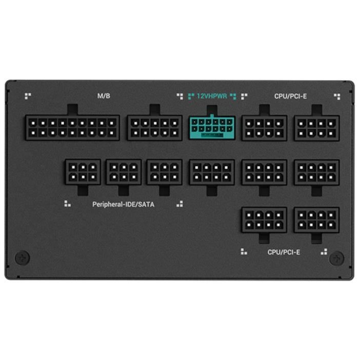 DEEPCOOL PX1000P ATX 3.0 Alimentation PC 80Plus Platinum Ventilateur 120mm Full modulaire Neuf - vue 2