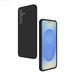 EVETANE Coque Galaxy S25 silicone liquideNoire + 2 Vitres en Verre trempé Protection écran Antichocs