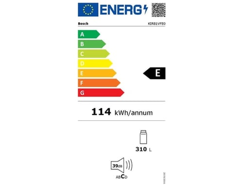 Bosch Réfrigérateur integrable 1 porte tout utile froid brassé 310 l - KIR81VFE0 Marron - vue 6