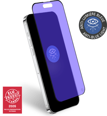 Salvadisplay in vetro temperato per iPhone 15 2.5D Anti Luce Blu
