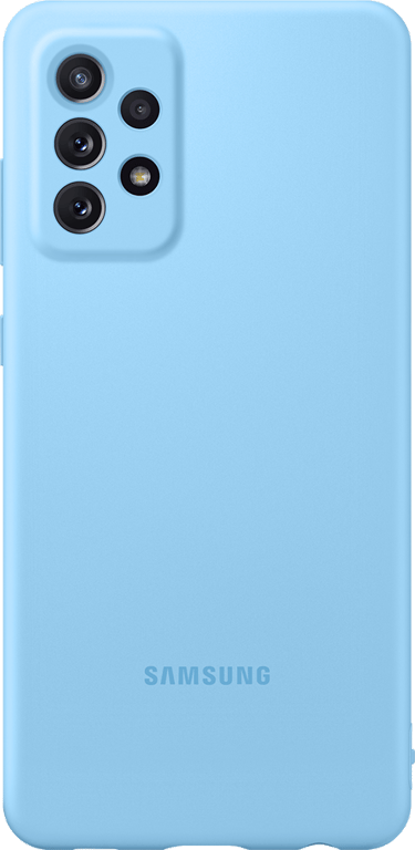Coque Silicone Galaxy A72 Bleu