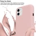 Tour de cou chaîne pour Apple iPhone 11 en LIQUID PINK Housse de protection en silicone avec cordelette réglable