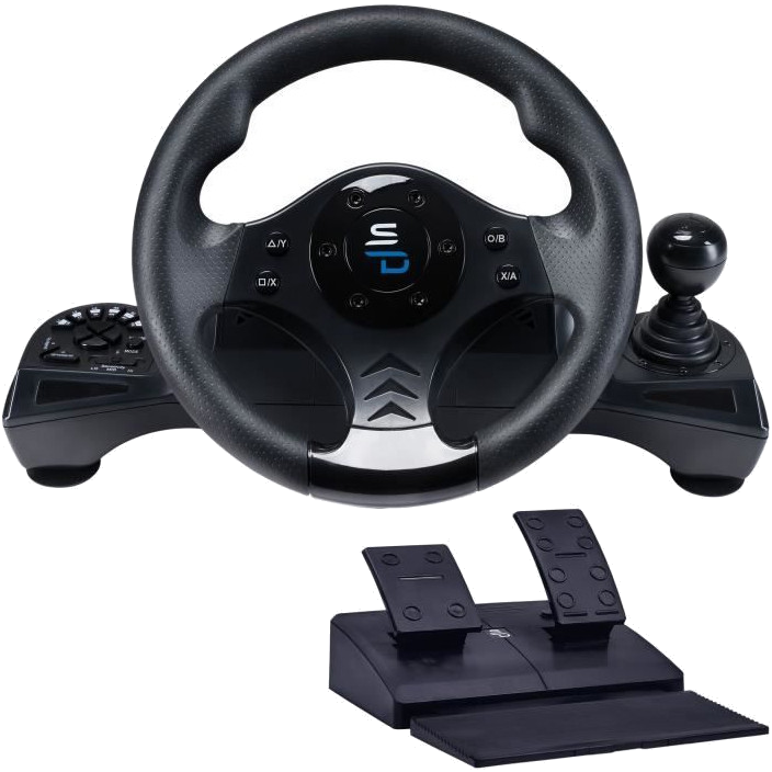 Superdrive - Volant de course GS750 avec pédalier, palettes, levier de vitesse et vibration pour Xbo