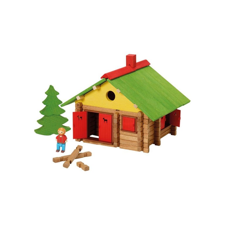 Jeu de construction en bois JEUJURA Mon Chalet en Bois 225 pièces À partir de Neuf - vue 2