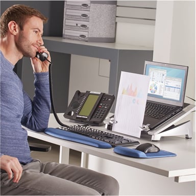 Fellowes 8036701 soporte para ordenador portátil Negro, Plata 43,2 cm (17'')