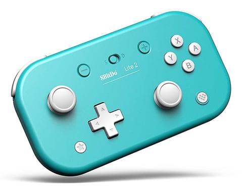 8BitDo Lite Mando Bluetooth turquesa para Switch Lite, Switch y Windows
