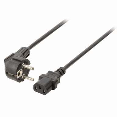 Cable de alimentación NEDIS - Schuko macho acodado - IEC-320-C13 - 5,0 m - Negro