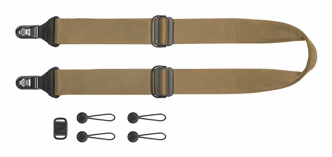 Peak Design Slide sangle Action-cam (caméras sportives) Aluminium, Cuir, Nylon Marron