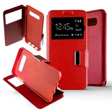 Etui Folio Rouge compatible Samsung Galaxy S10 Plus