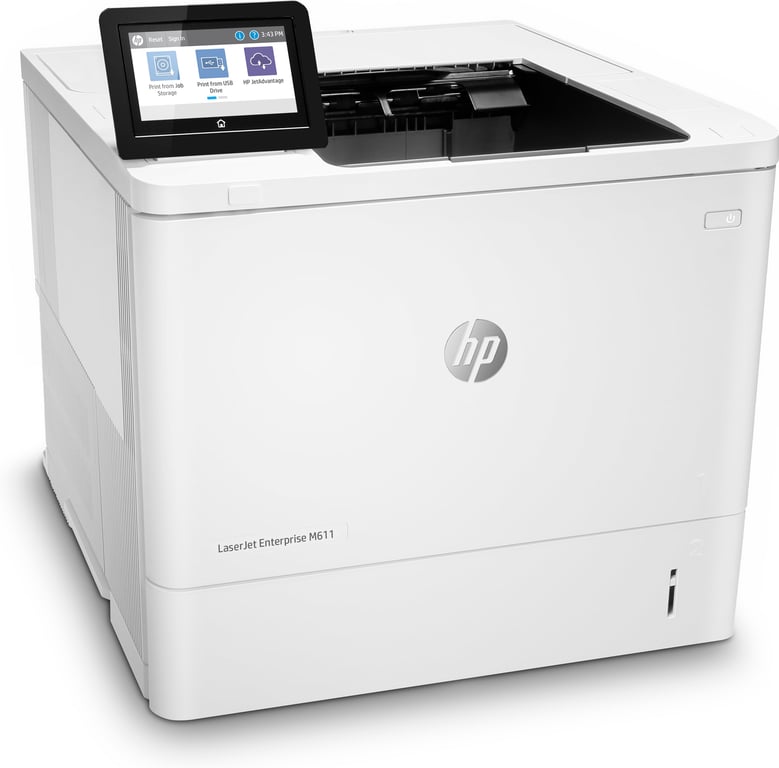 HP LaserJet Enterprise M611dn 7PS84A Imprimante monochrome A4 recto verso jusqu'à 61 ppm USB 2.0 Gigabit Ethernet - vue 6