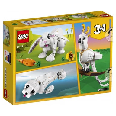 LEGO® Creator Set 3-in-1: Il coniglio bianco (31133) per bambini da 8 anni in su
