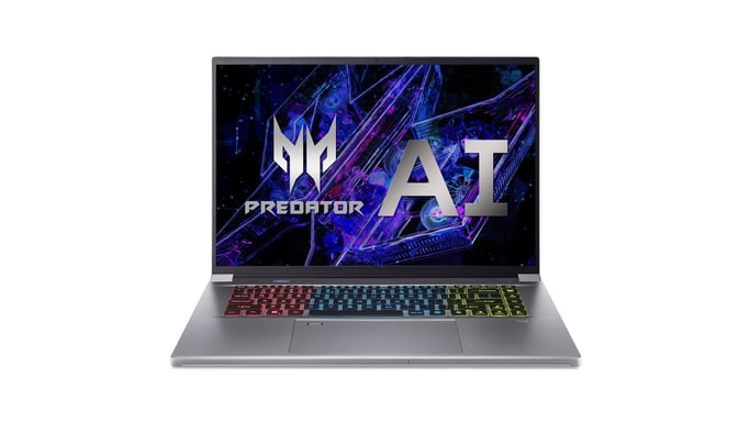 Acer Predator Triton Neo 16 PTN16-51-948K Intel Core Ultra 5 125H Portátil 40,6 cm (16'') WQXGA 16 GB DDR5-SDRAM 512 GB SSD NVIDIA GeForce RTX 4050 Wi-Fi 6E (802.11ax) Windows 11 Pro Plata