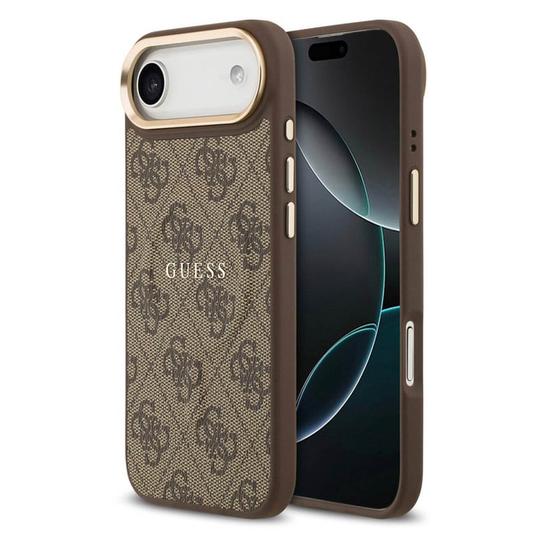 Guess Funda MagSafe Classic con logo 4G para Apple iPhone Air - Marrón - Nuevo