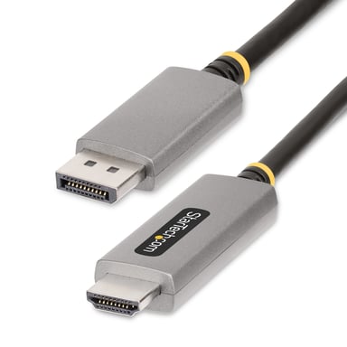 StarTech.com Cable Adaptador de 2m DisplayPort a HDMI - 8K 60Hz - 4K 144Hz - HDR10 - Conversor de Vídeo Activo DP 1.4 a HDMI 2.1 - Convertidor Display