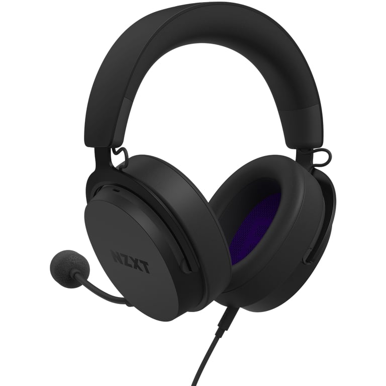 Nzxt filaire avec audio Hi-Res, microphone détachable et design léger