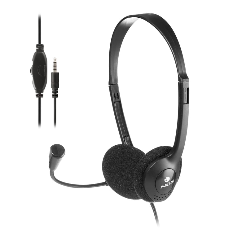 Casque NGS MS103 MAX – Filaire, Microphone Réglable, Contrôle Volume