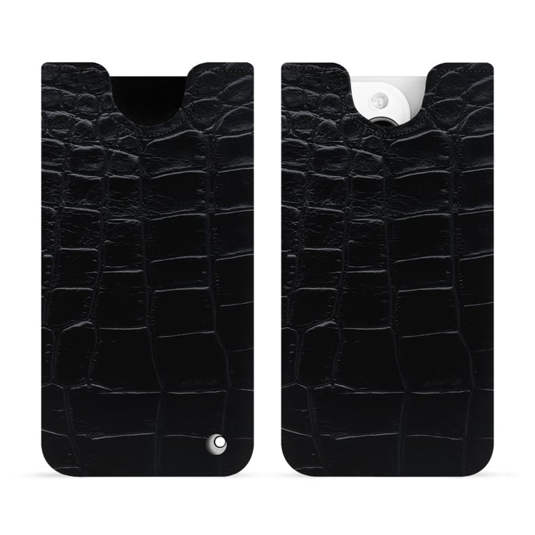 Housse cuir pour iPhone 13 Pro Max - Rabat vertical - Cuir Perpétuelle