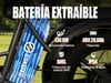 Tricycle cargo électrique ESKUTE T302 Pro, batterie 48 V 20,8 Ah, avec dossier de siège arrière et paniers avant/arrière - blanc