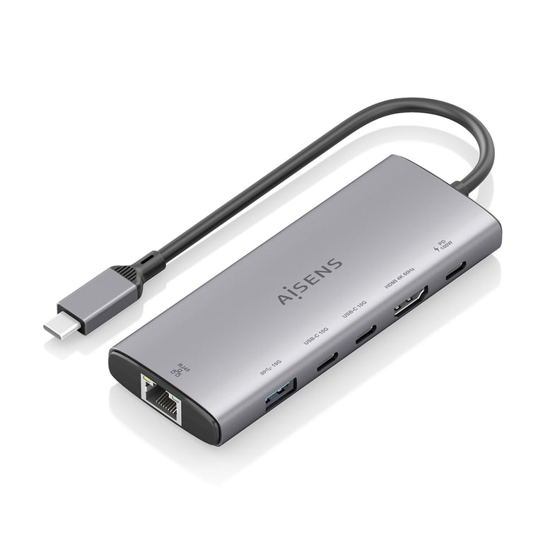 AISENS ASUC 6P030 GR station d'accueil Avec fil USB 3.2 Gen 1 3.1 Gen 1 Type C Neuf