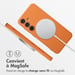 imoshion Coque Couleur avec MagSafe pour Samsung Galaxy S25 Plus - Orange