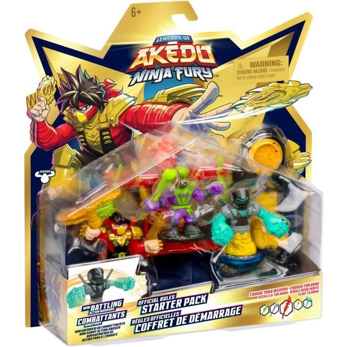 Starter Pack Ninja Fury MOOSE TOYS AKEDO Coffret de démarrage avec figurine et accessoires - vue 4