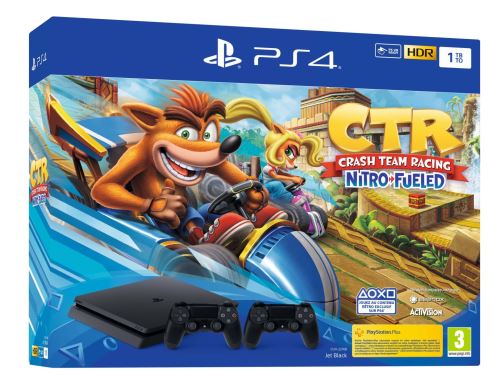 Pack Console Sony PS4 Slim + Crash Team Racing Nitro Fueled + 2ème manette