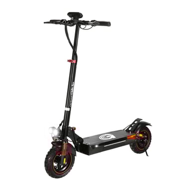 Trottinette Électrique Adulte EZWAY EBOOST GO, Autonomie 50 Km, 25 Km/h, Pliable, Suspensions Avant et Arrière, Freins à Disque Double, Roues 10'' Offroad