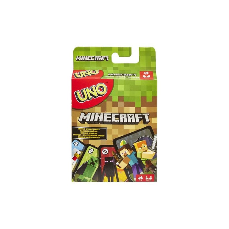 Jeu De Cartes Mattel Uno Minecraft FPD61 – Thème Minecraft Avec Carte Action - vue 3
