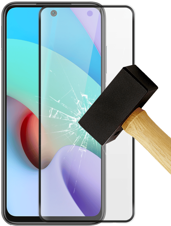 Film verre trempé 4D Noir compatible Xiaomi Redmi 10