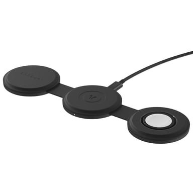 Chargeur Sans Fil 3-en-1 Compatible Qi2 15W Modèle OnTheGo Pliable Noir