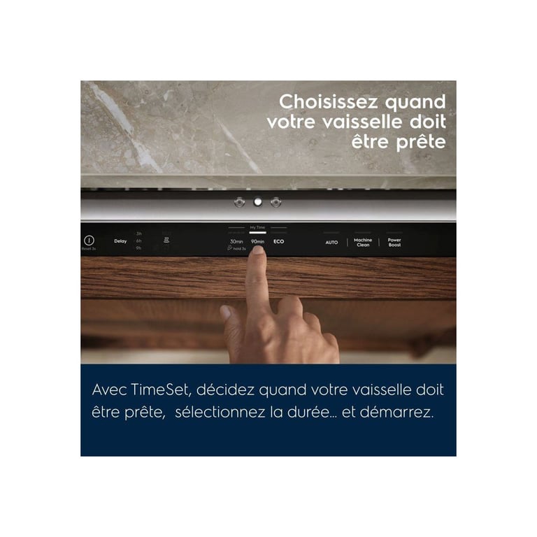 Lave vaisselle tout encastrable ELECTROLUX E52LC202S 14 couverts Inverter L60cm tiroir à couverts 44 dB Classe C - vue 5