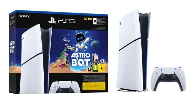 Sony PlayStation 5 Digital Edition Slim Astro Bot 1 TB Wifi Negro, Blanco