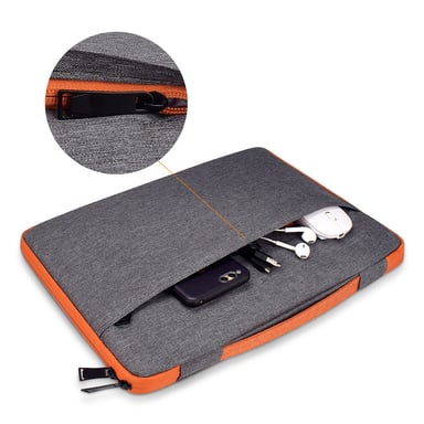 Sac De Rangement Pratique Pour Adaptateur MacBook Air/Pro - Gris, Léger Et Résistant