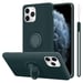 Coque pour Apple iPhone 11 PRO MAX en LIQUID GREEN Housse de protection Étui en silicone TPU flexible avec anneau