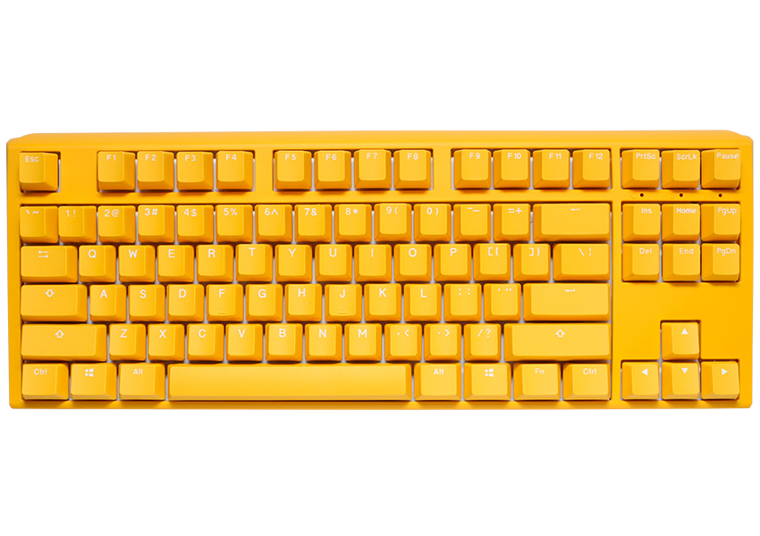 Ducky One 3 Yellow TKL clavier Jouer USB Allemand Jaune Neuf
