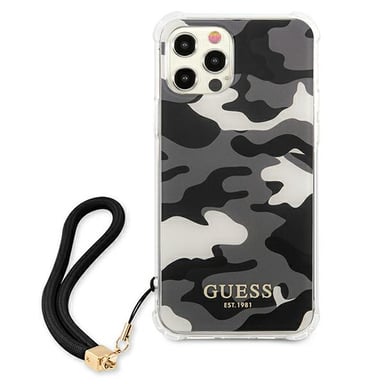 Funda Guess para iPhone 12 Pro Max 6.7'' negra Camo Collection