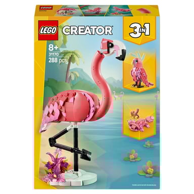 Fenicottero rosa LEGO® Creator 3-in-1 - Set animali selvatici 31170