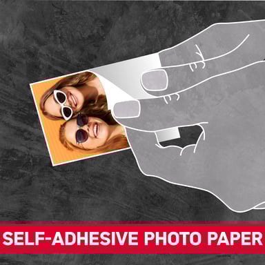 AGFA PHOTO Mini P.2 - Stampante fotografica istantanea Zink portatile - Stampa facile e veloce - Stampante fotografica portatile senza inchiostro da 75 x 50 mm per smartphone e tablet - Bianco