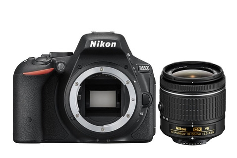 Nikon D5500 + AF-P 18-55mm VR Kit d'appareil-photo SLR 24,2 MP CMOS 6000 x 4000 pixels Noir