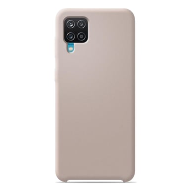 Coque silicone unie Soft Touch Sable rosé compatible Samsung Galaxy A12 5G