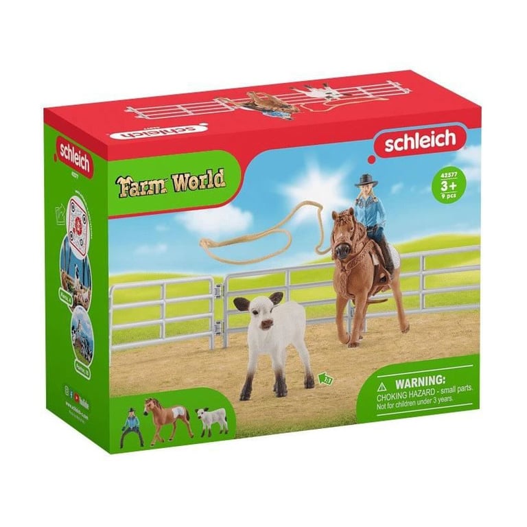 Coffret SCHLEICH Equipe de Cowboy et leurs lassos 42577 Gamme Farm World - vue 4