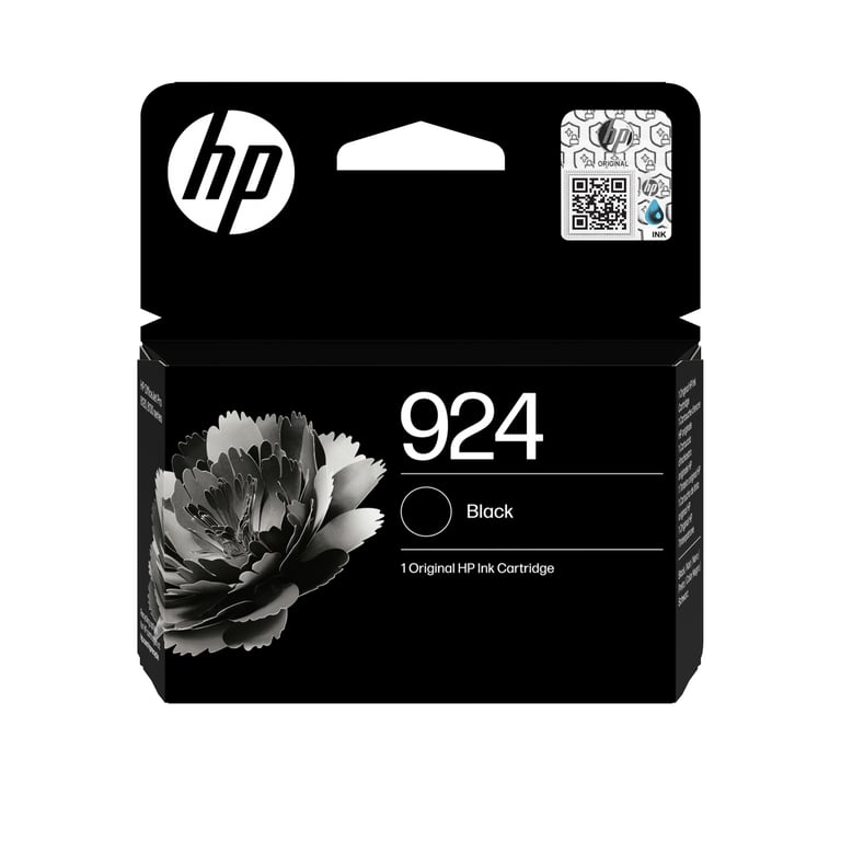 HP 924 Black Original Ink Cartridge cartouche d'encre 1 pièce(s) Rendement standard - Neuf