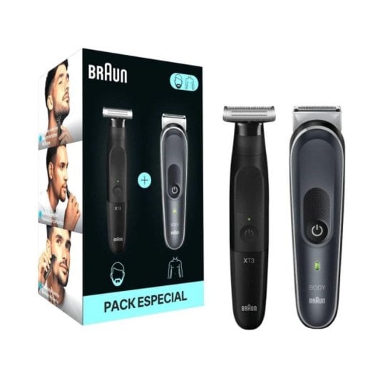 Tondeuse Corps Braun Bodygroomer B560 + Recortadora XT3100 – Inalámbrico, Waterproof - vue 3