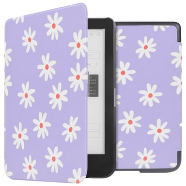 imoshion Design Slim Hard Case Sleepcover pour Kobo Clara HD - Flowers Distance
