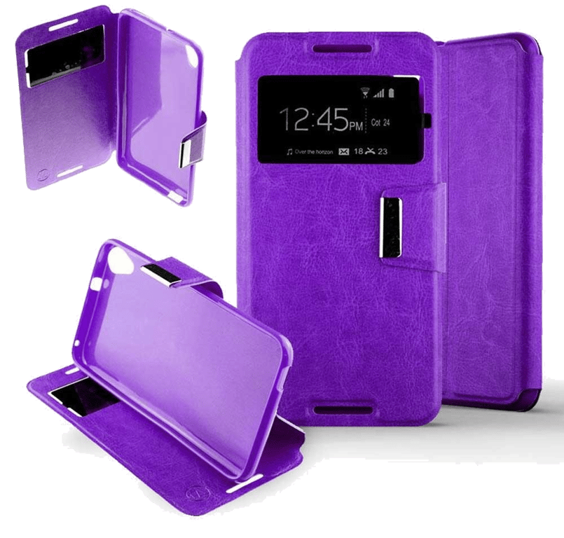 Etui Folio compatible Violet HTC Desire 820