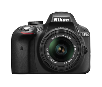 Nikon D3300 + Kit fotocamera reflex AF-S DX NIKKOR 18-55 mm 24,2 MP CMOS 6000 x 4000 pixel Nero