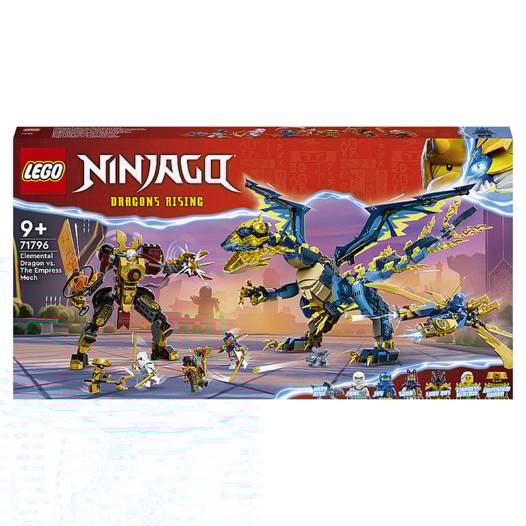 LEGO 71796 Ninjago Le dragon élémentaire vs le robot de 'impératrice - vue 2