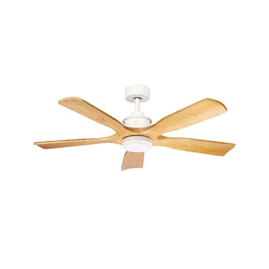 Ventilador de techo Fabrilamp letur 18W blanco/beige